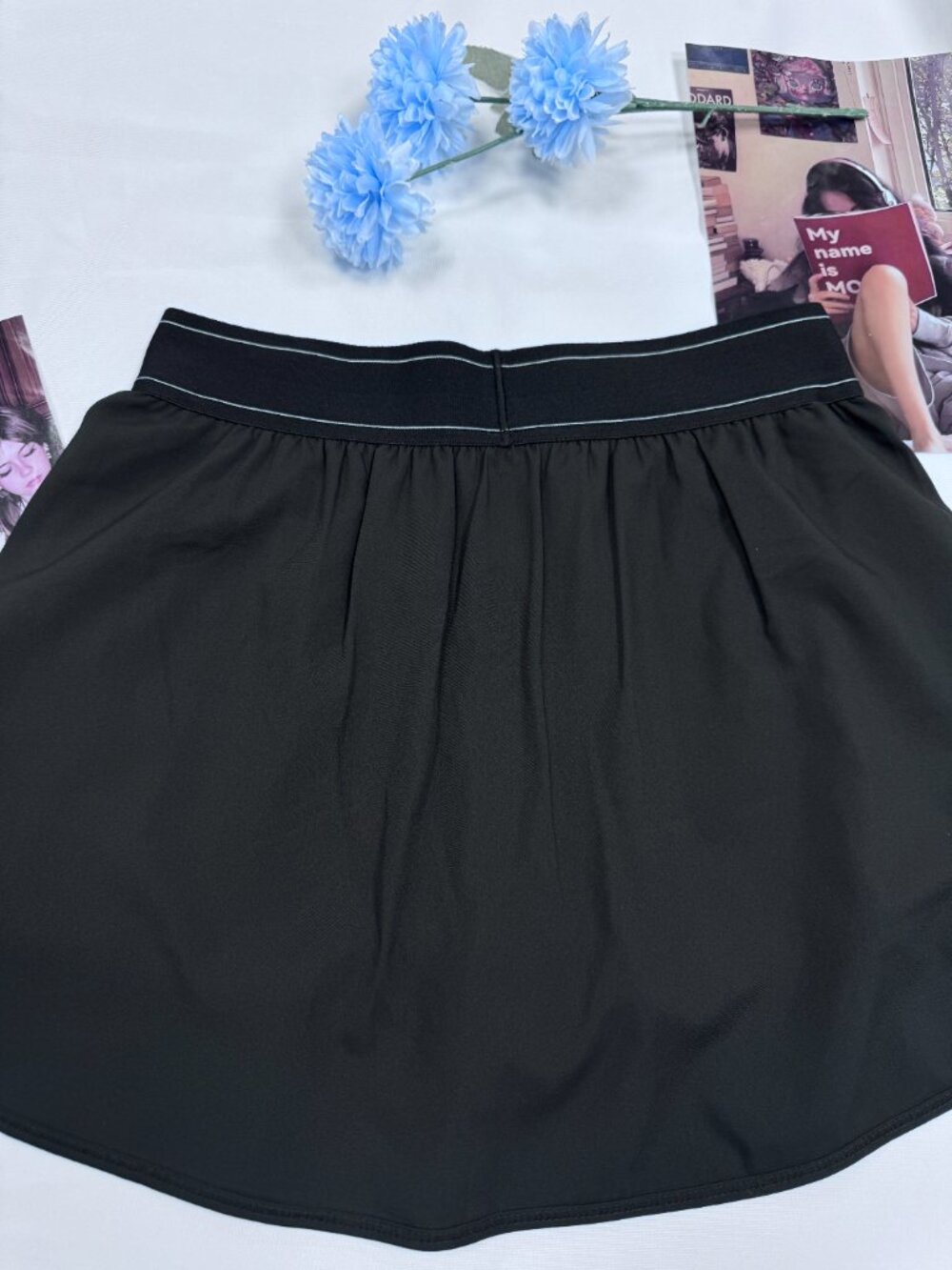 🖤 NWT Alo Yoga Match Point Tennis Skirt Black 🎾 Classic Sporty Skort - Picture 4 of 9